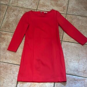 JCrew XXS Long-sleeve shift dress in stretch velvet